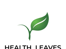 Green leaf logo design vector illustration