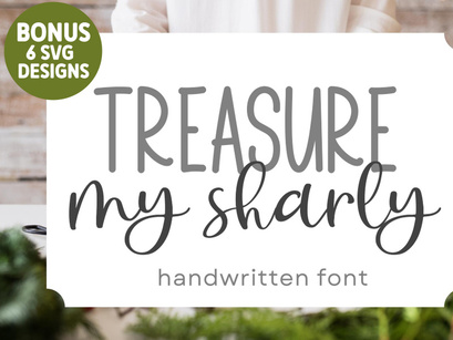 Treasure My Sharly - Handwritten Script Font