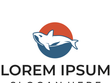 Orca whale logo preview picture