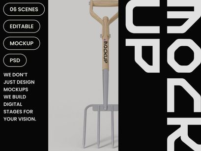 Long Garden Fork Mockup