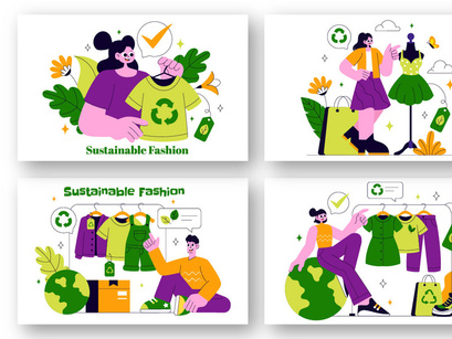 10 Sustainable Fashion Illustration