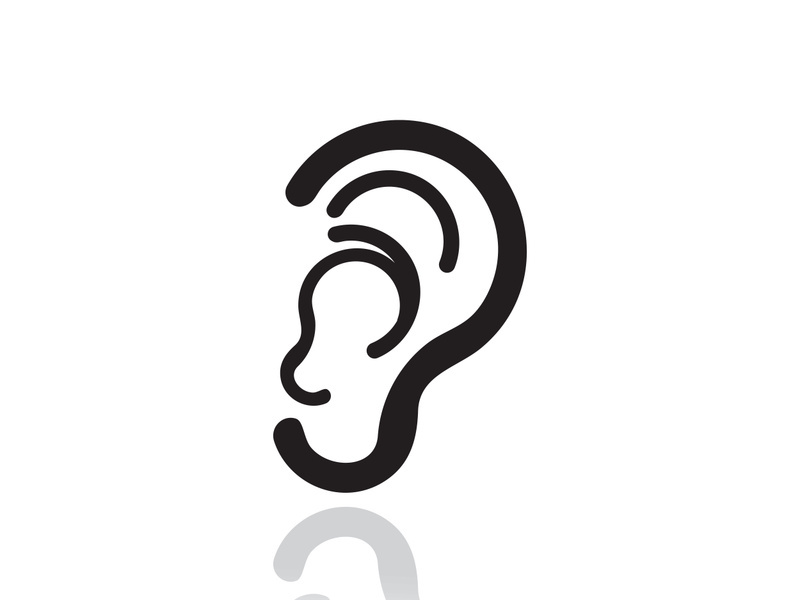 Hearing logo template and symbol vector icon design