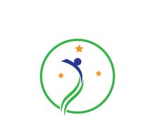 People star logo design to achieve a success or dream.