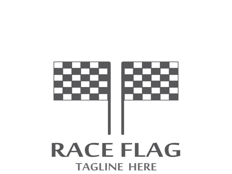 Race flag logo