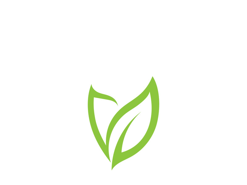 Green leaf ecology nature element vector icon