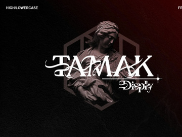 Tamak - Free Font preview picture