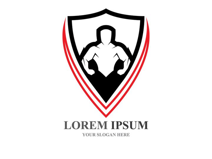 Vector object and Icons for Sport Label  Gym Badge  Fitness Logo DesignVector object and Icons for Sport Label  Gym Badge  Fitness Logo Design