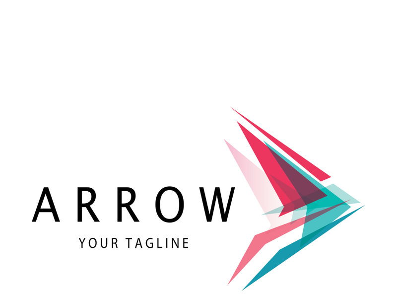 Arrow vector illustration icon Logo Template design