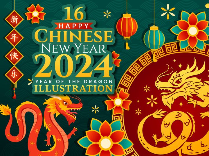 16 Happy Chinese New Year 2024 Illustration
