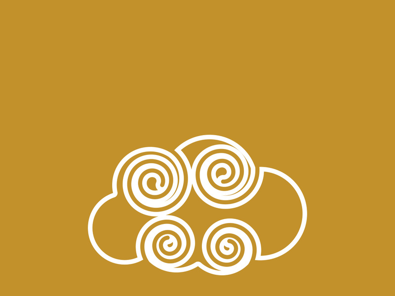 Chinese Cloud template vector icon illustration