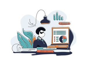 Academic Business 10 Flat Illustration