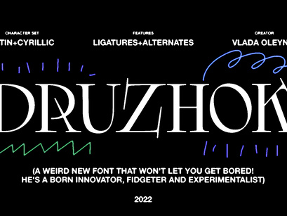DRUZHOK - Free Font