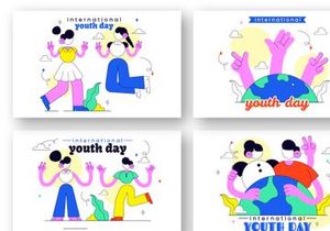 10 International Youth Day Illustration
