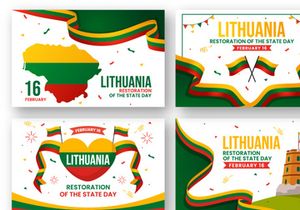 16 Lithuania Restoration of the State Day Illustration