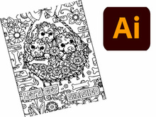 Halloween Coloring Book Page 25