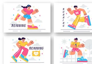 10 Jogging and Running Illustration