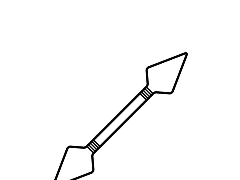 ninja weapons vector logo