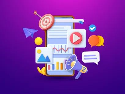 3D SEO Expert Marketing Illustration