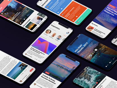 Origin Mobile UI Kit for ADOBE XD