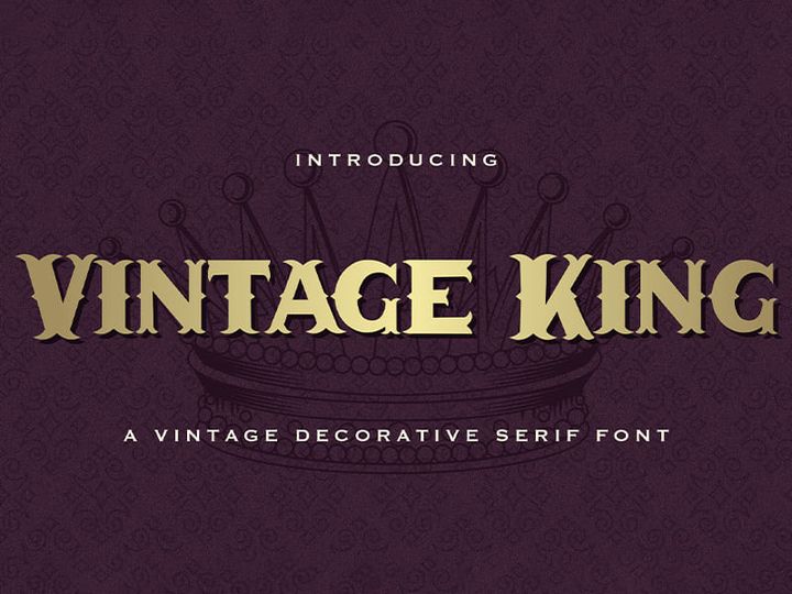 Vintage King - Decorative Serif Font