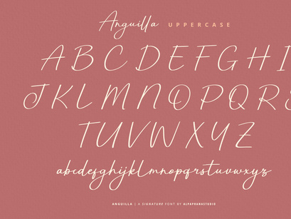 Anguilla - Signature Font