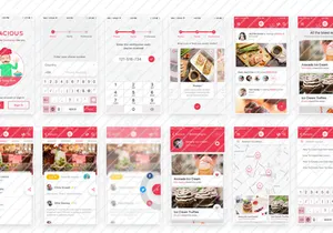 Edacious: UI Kit gratuito para web e apps de alimentação