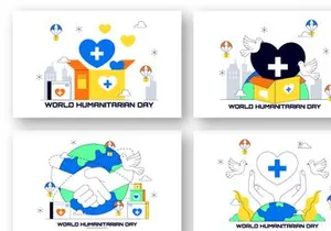 10 World Humanitarian Day Illustration