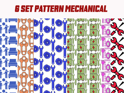 6 Sets of mechanical patterns