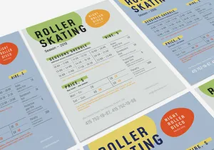 Roller Schedule Poster