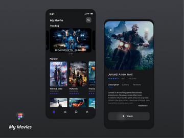 My Movies App Design preview picture