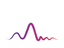 Sound waves vector illustration design template