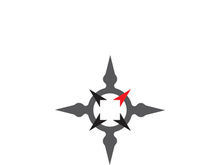 Compass logo template vector icon illustration design