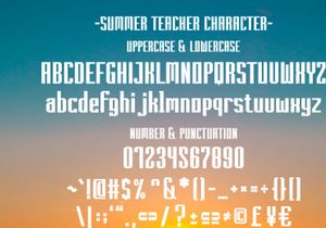 Summer Teacher - Vintage Condensed Font