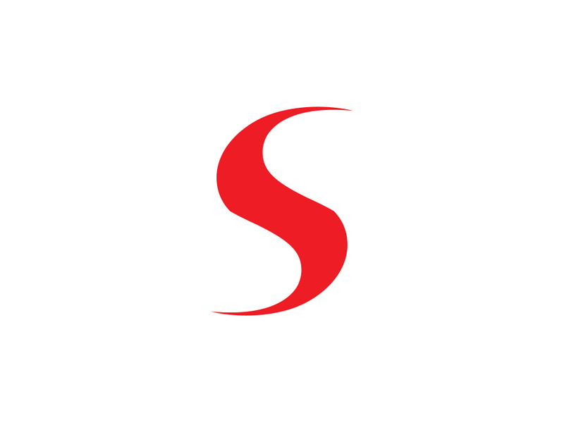 S logo vector letter template