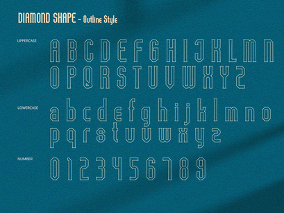 Diamond Shape - Serif Font