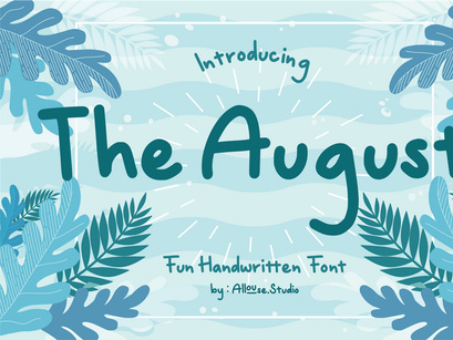The August - Fun Handwritten Font