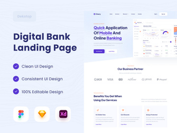 Digital Bank Landing Page preview picture