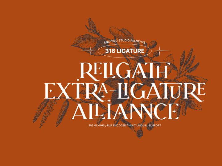 RELIGATH - Serif 316 Ligatures