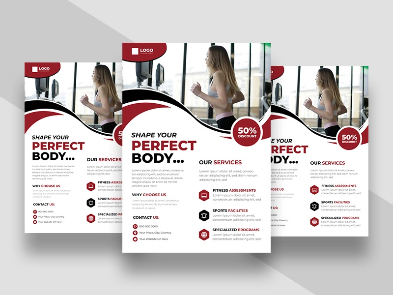Fitness Gym Promotion Flyer Template Ver-4