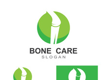 Bone logo design.logo for nursing, medical, orthopedic.