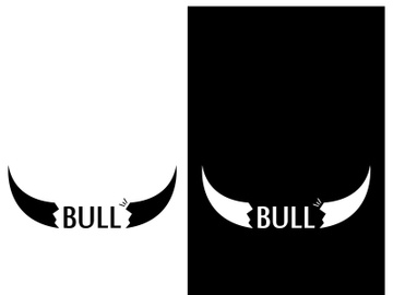 Bull head horns logo design. preview picture