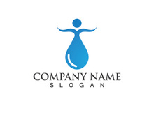 Water drop Logo Template vector