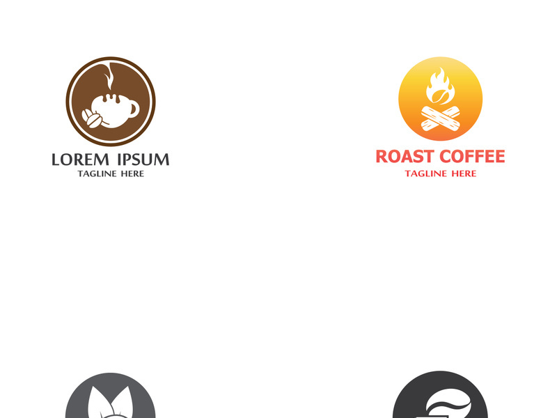 Premium coffee bean logo design.