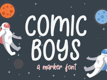 Comic Boys - Kids Bubble Font preview picture