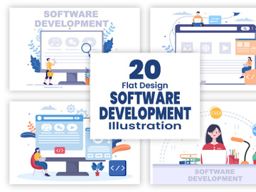 20 Software Development and Programming Illustration preview picture