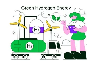 10 Green Hydrogen Energy Illustration