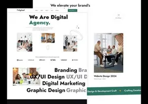 Fdigitaal - Digital Marketing Agency Figma Template