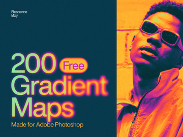 Free 200 Photoshop Gradient Maps preview picture