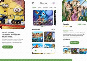Cartoons App Design
