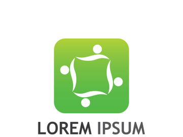 Community of people logo design with creative idea. preview picture